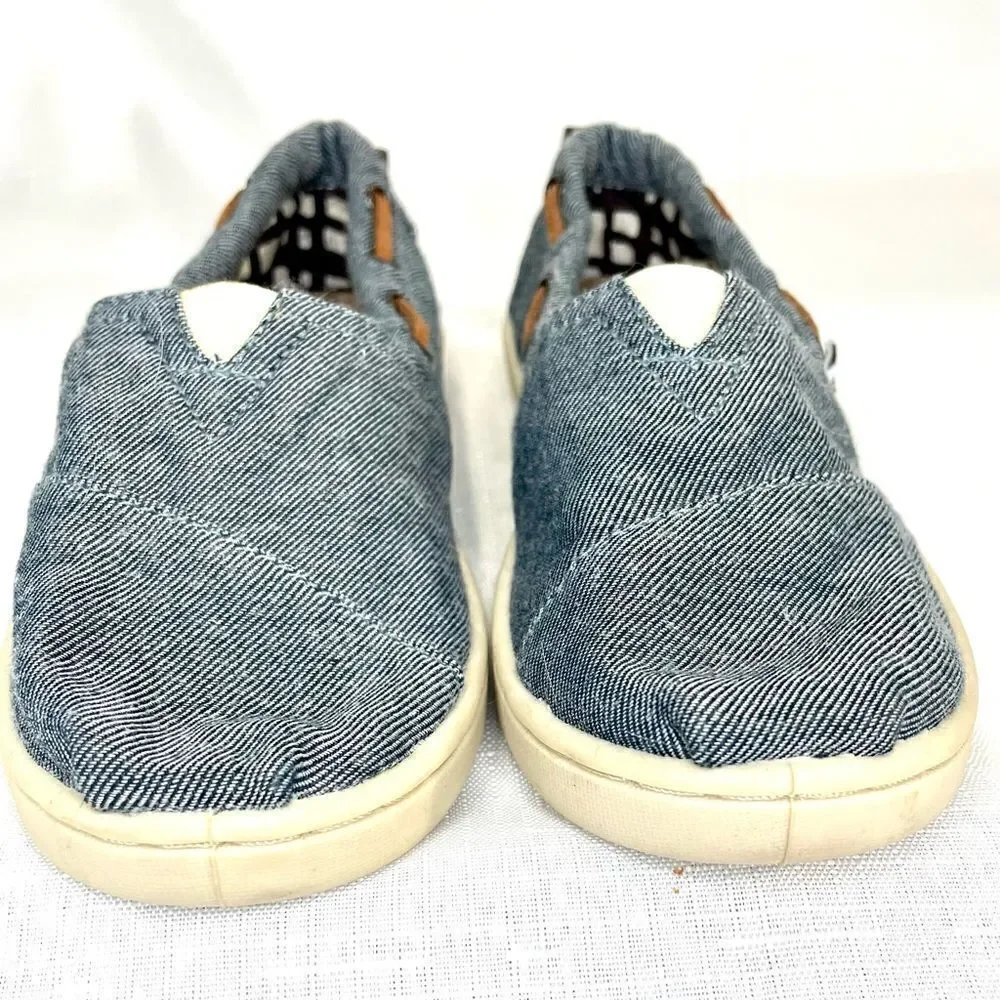 TOMS Denim Bimini Chambray Kids- Size 12.5